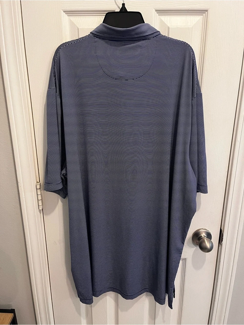 RLX Ralph Lauren Men's Blue Striped Golf Polo 2XL